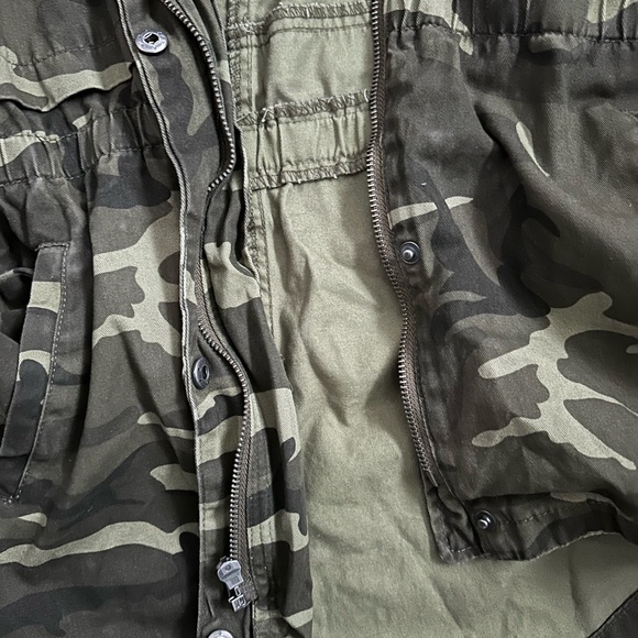 Miss selfie camo pattern hooded jacket with pockets - Picture 6 of 6